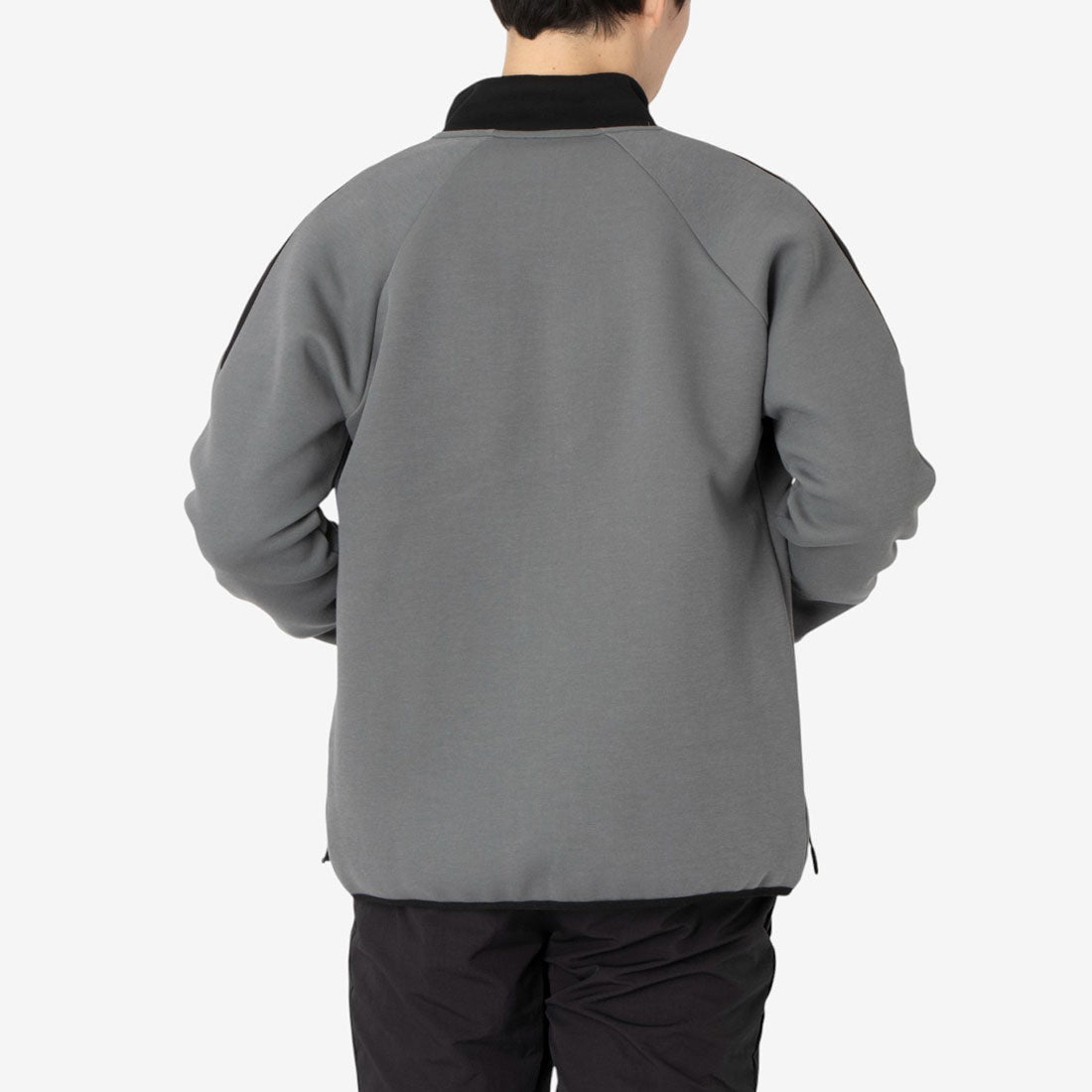 ビッグベクター ジャケット / CONTRAST PANEL FUNNELNECK JACKET (グレー) グレー