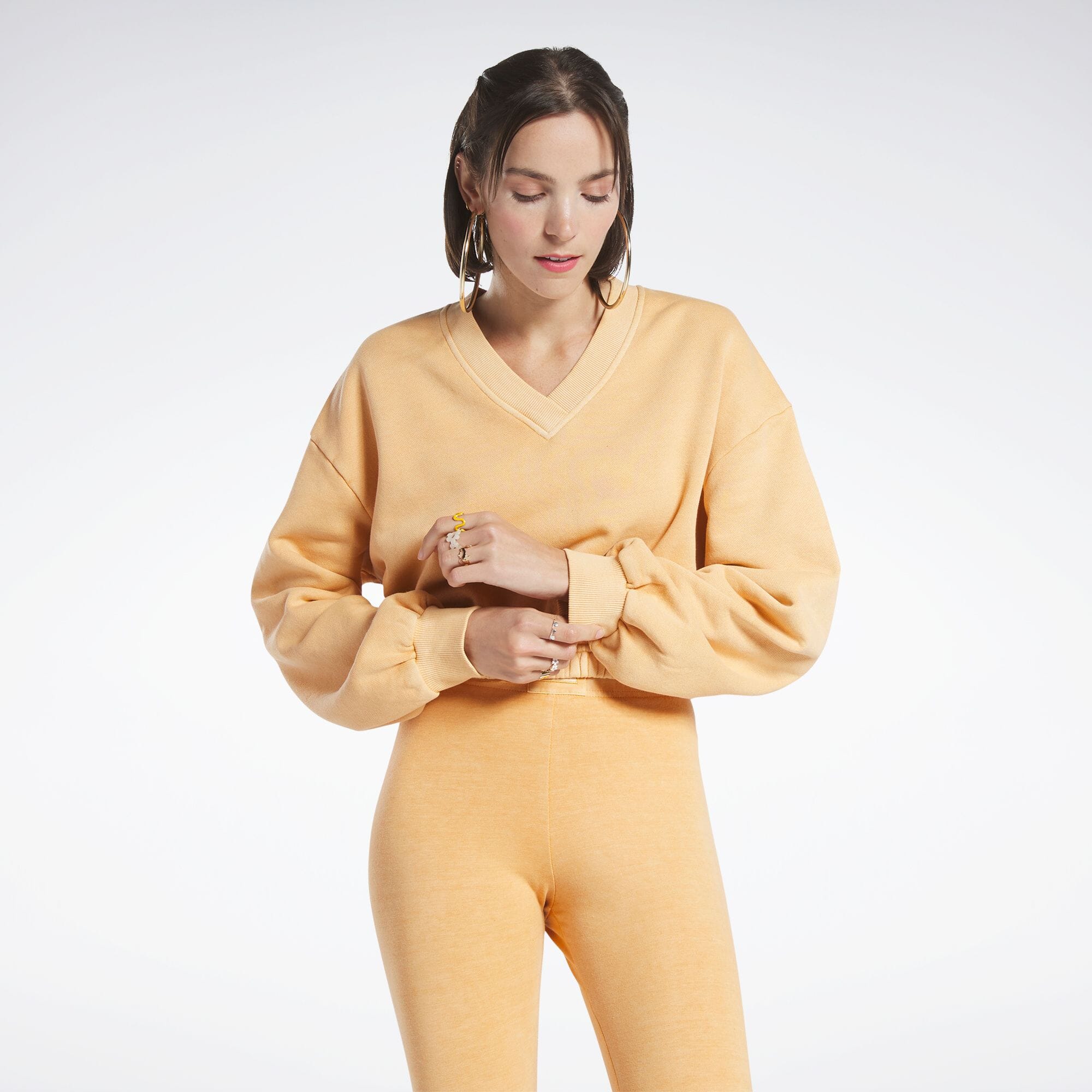 クラシックス ナチュラル ダイ フレンチ テリー クルー / Classics Natural Dye French Terry Crew,ピーチファズ