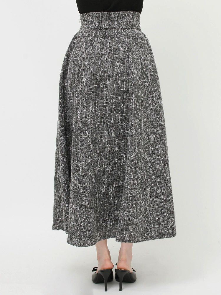 リゼクシー RESEXXY ウエストタックツイードスカート (ブルー) ブルー