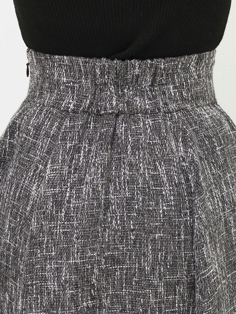 リゼクシー RESEXXY ウエストタックツイードスカート (ブルー) ブルー