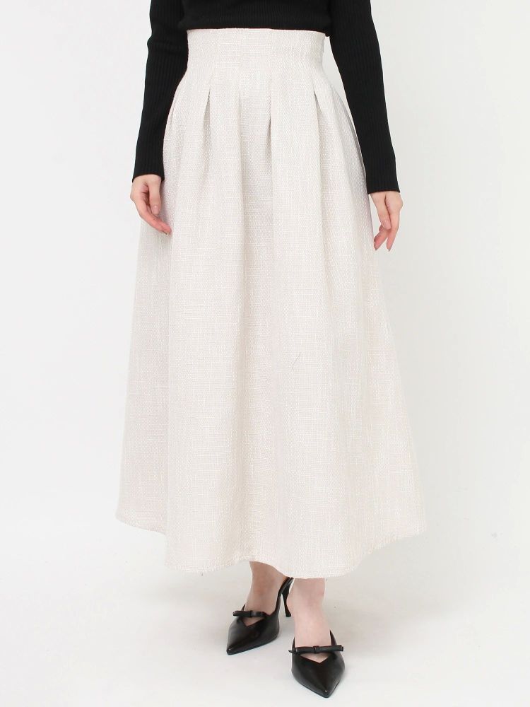 リゼクシー RESEXXY ウエストタックツイードスカート (ブルー) ブルー