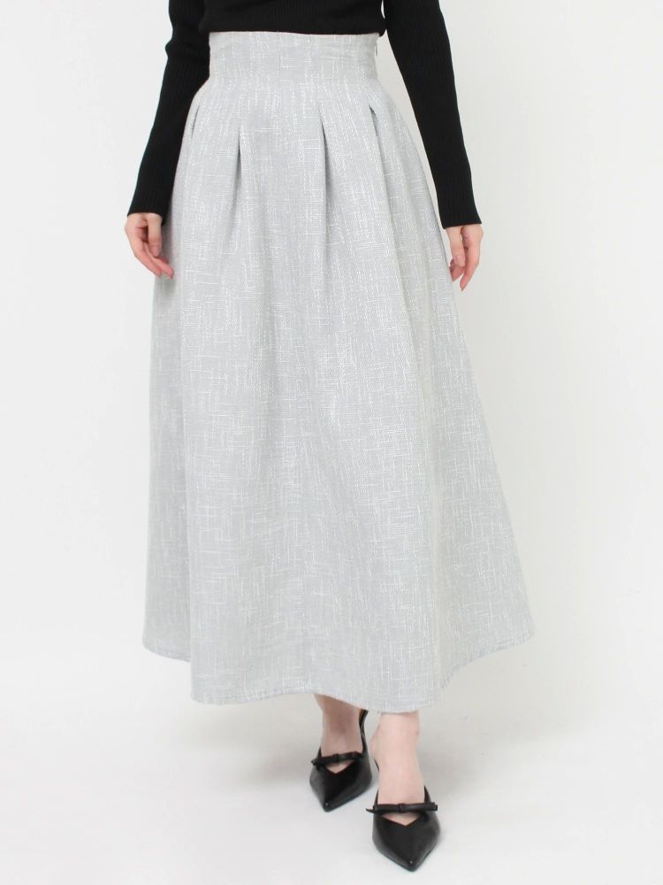 リゼクシー RESEXXY ウエストタックツイードスカート (ブルー) ブルー