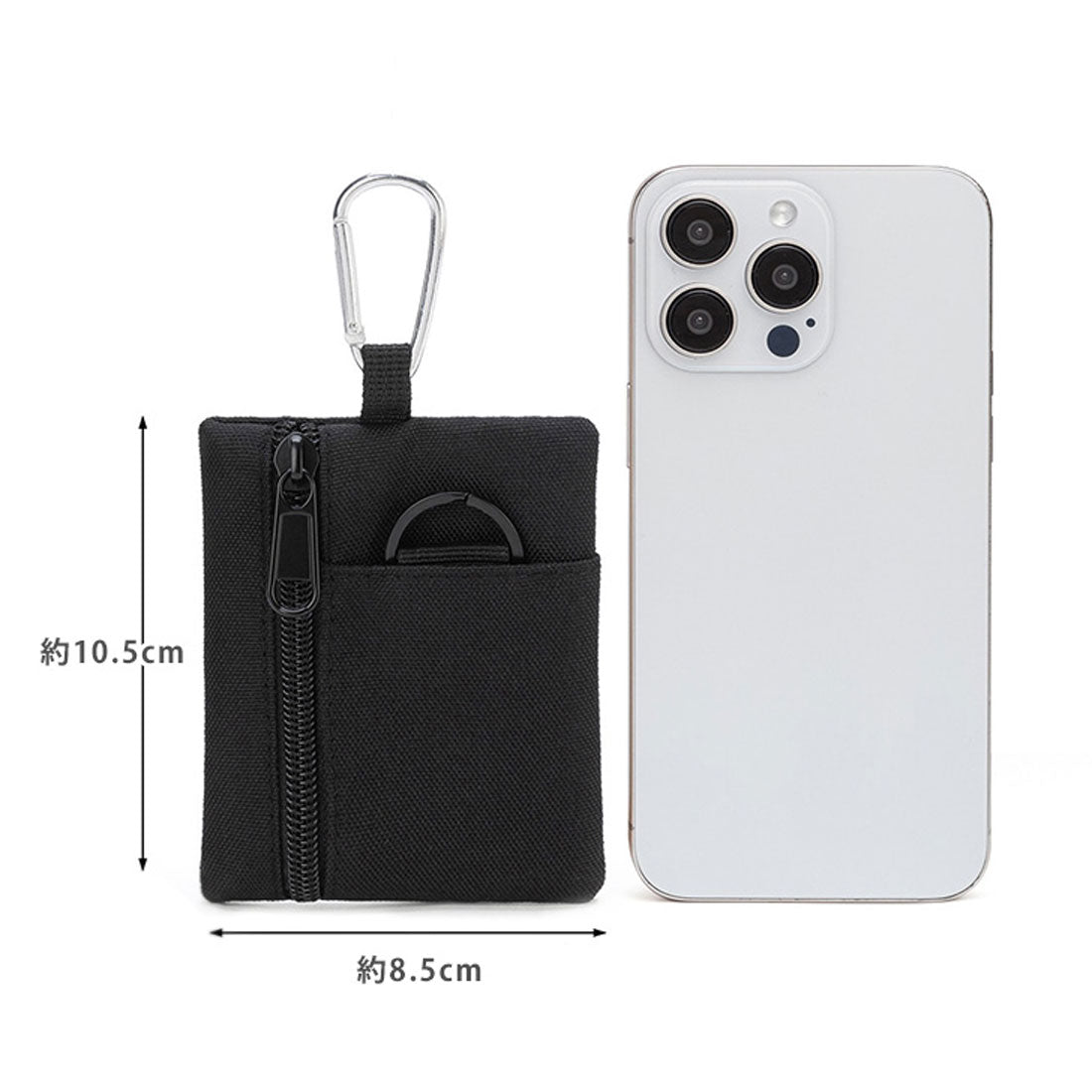 Real Style Pouch Small Item Holder Fragment Case Coin Card Men's Women's Mini Wallet Coin Purse Key Holder Carabiner Neck Hanging Children Outdoor