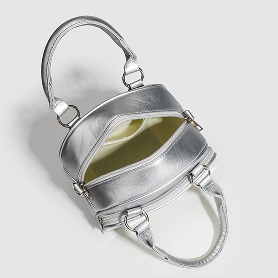 リアルスタイル REAL STYLE 痛バッグ ショルダーバッグ ミニリュック ボストン 痛バ 小さめ ミニ痛バ おしゃれ ハンドバッグ 缶バッジ クリア 透明 レディース 軽い 推し活 3way フェイクレザー (ホワイト) ホワイト