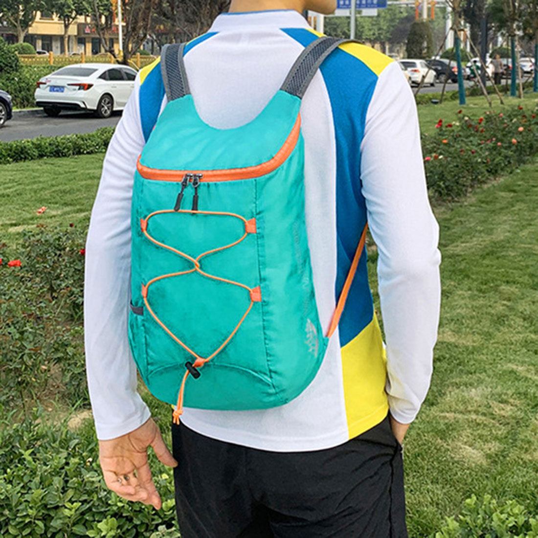 リアルスタイル REAL STYLE リュック メンズ レディース 大容量 折りたたみ 携帯 超軽量 サブバッグ シンプル 15L 旅行 防災 アウトドア おしゃれ A4 ナイロン (ライトグリーン) ライトグリーン