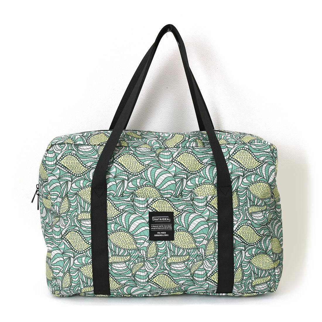 リアルスタイル REAL STYLE aristella アリステラ e.e.p. ボストンバッグ レディース 軽量 大容量 折りたたみ 旅行 マチ広 肩掛け トート ラタイデア 18L (リップル×グリーン) リップル×グリーン