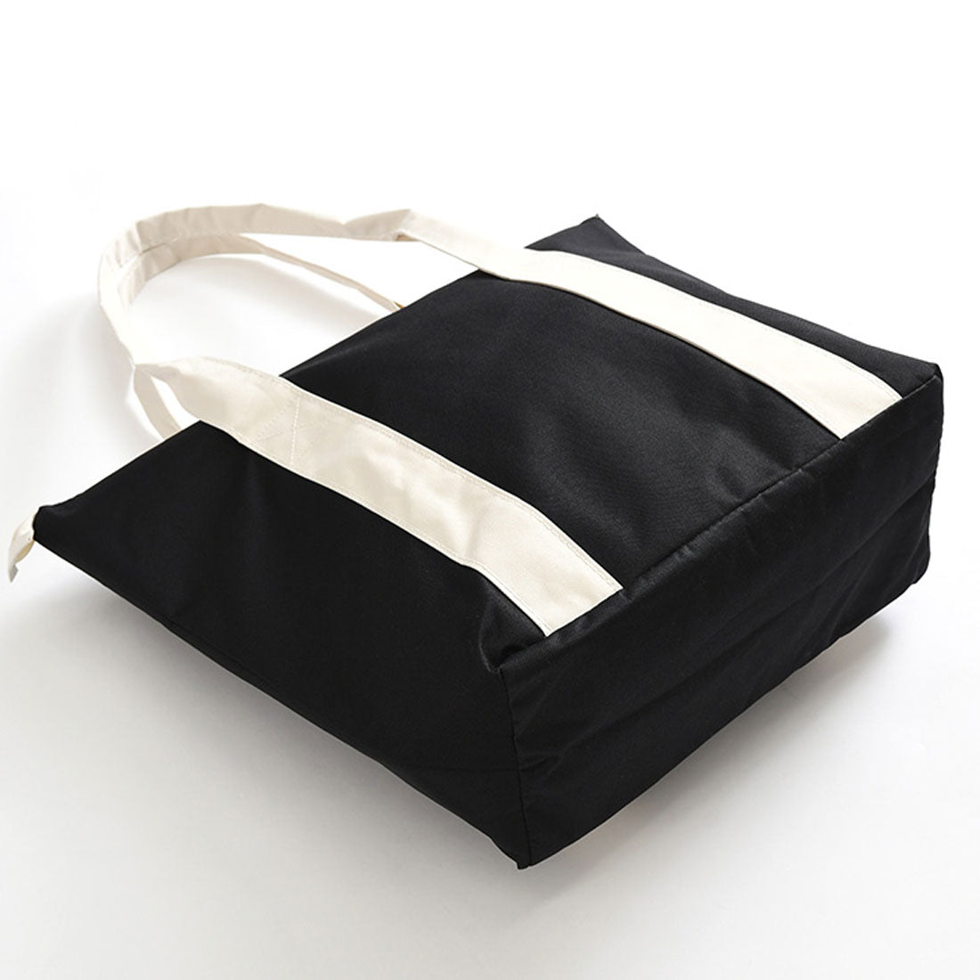 リアルスタイル REAL STYLE エコバッグ 保冷 保温 大容量 ファスナー付き おしゃれ マチ広 マチ付き A3 大きめ トートバッグ マイバッグ 買い物 レディース メンズ (ブラック) ブラック