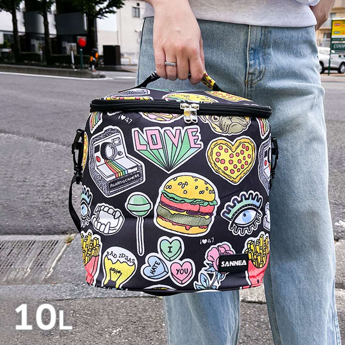 リアルスタイル REAL STYLE 保冷バッグ 大容量 お弁当 折りたたみ ランチバッグ クーラーバッグ 最強 ゴルフ レディース メンズ ショルダー 斜めがけ 10L 7L (7L) 7L