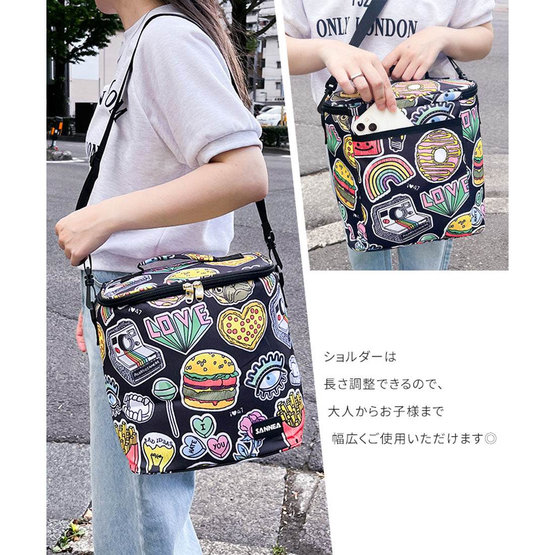 リアルスタイル REAL STYLE 保冷バッグ 大容量 お弁当 折りたたみ ランチバッグ クーラーバッグ 最強 ゴルフ レディース メンズ ショルダー 斜めがけ 10L 7L (7L) 7L