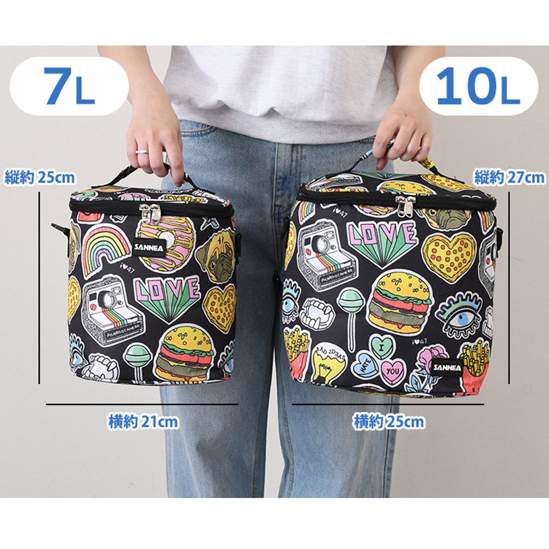 リアルスタイル REAL STYLE 保冷バッグ 大容量 お弁当 折りたたみ ランチバッグ クーラーバッグ 最強 ゴルフ レディース メンズ ショルダー 斜めがけ 10L 7L (7L) 7L