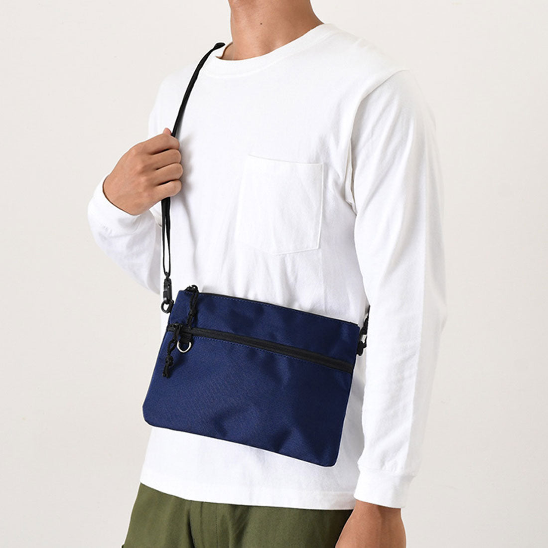 リアルスタイル REAL STYLE サコッシュ ショルダーバッグ レディース メンズ ポシェット 軽量 軽い 小さい 斜めがけ ポーチ おしゃれ スリム 撥水 カジュアル 大人 (テラコッタ) テラコッタ