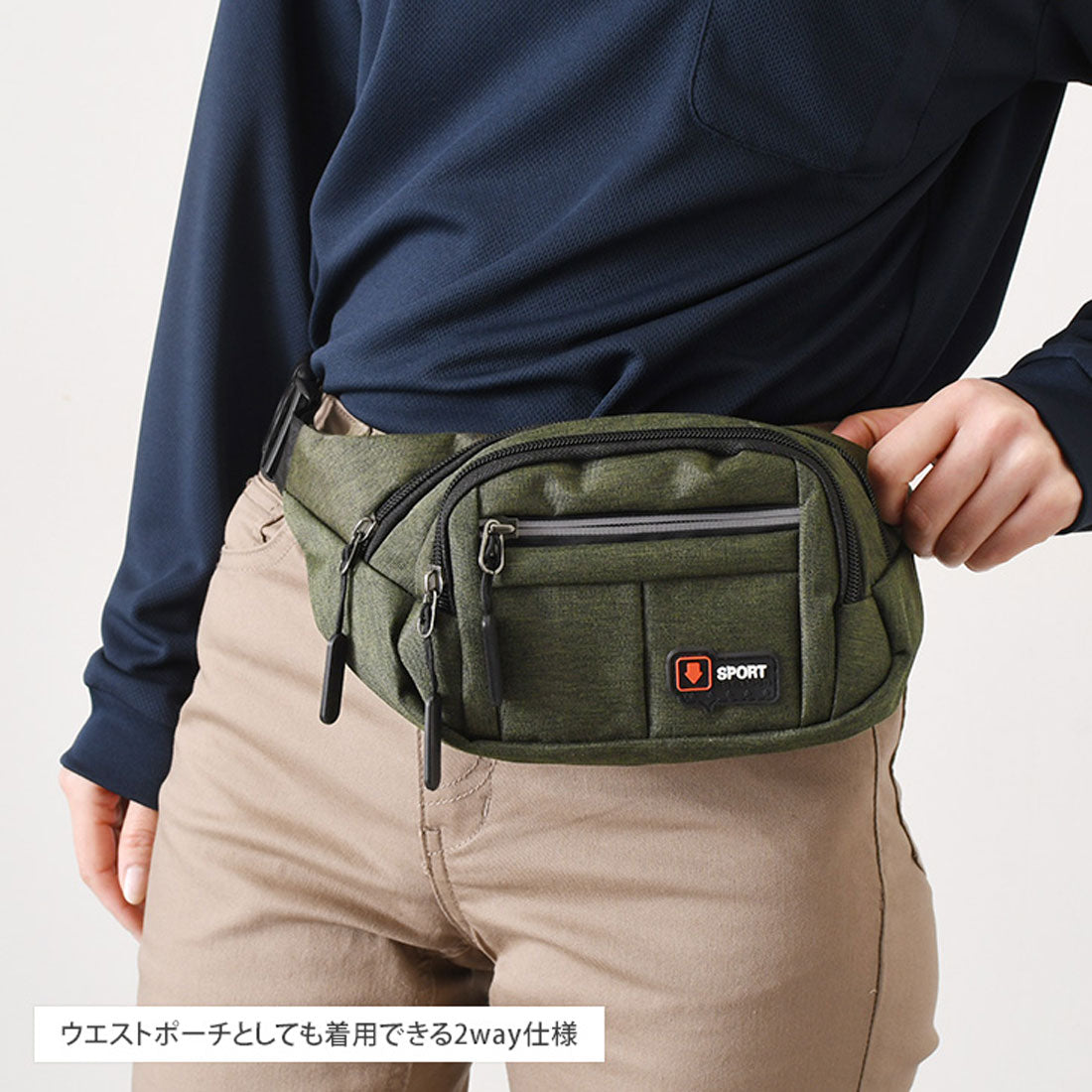 真實的真實風格的身體包腰包男士女士時尚迷你自行車輕巧的臀部肩對角線休閒