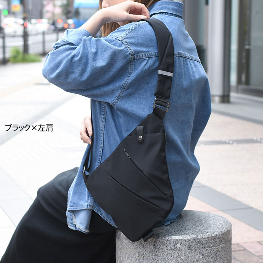 Real Style Body Bag for Men and Women, Water-Resistant, Slim, Multi-Pocket, Small Size A5, Lightweight, Casual, Travel, Outdoor, Walking, Crossbody, Plain