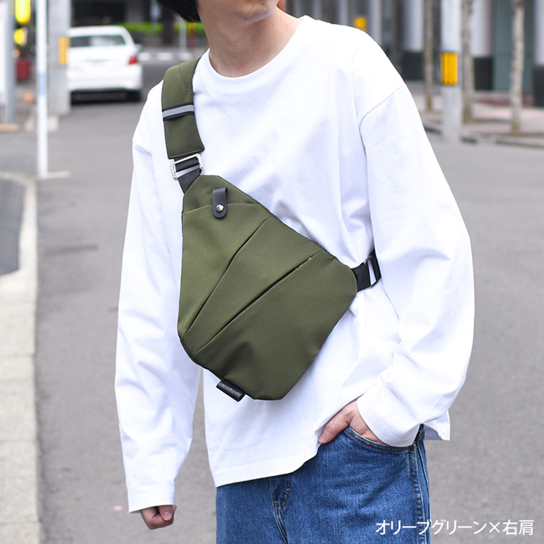 Real Style Body Bag for Men and Women, Water-Resistant, Slim, Multi-Pocket, Small Size A5, Lightweight, Casual, Travel, Outdoor, Walking, Crossbody, Plain