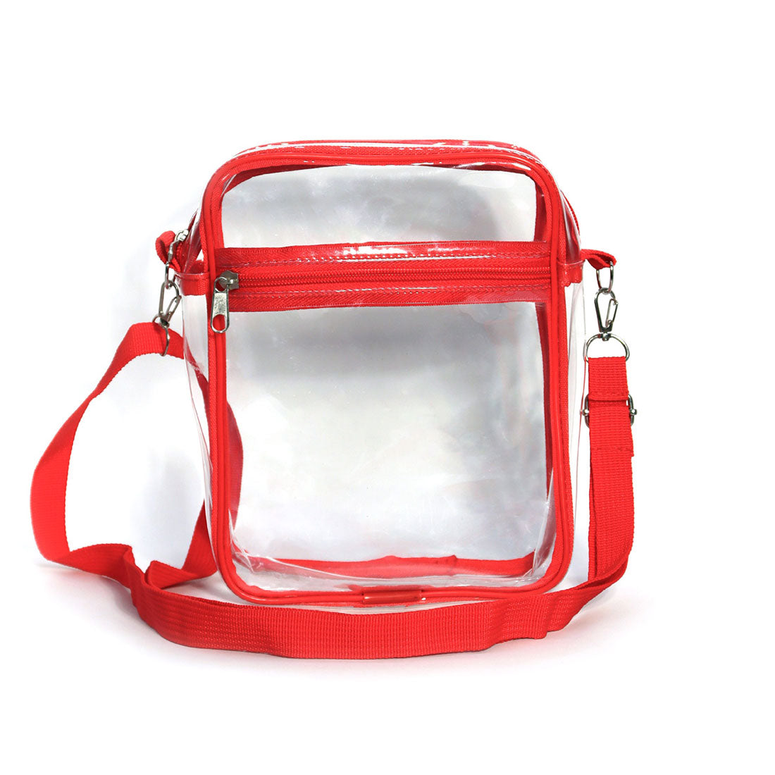 Real Style Shoulder Bag Clear Transparent Square Vinyl Support Activity Support Color Concert Live Plush Bag with Pocket Support Color Otaku Activity
