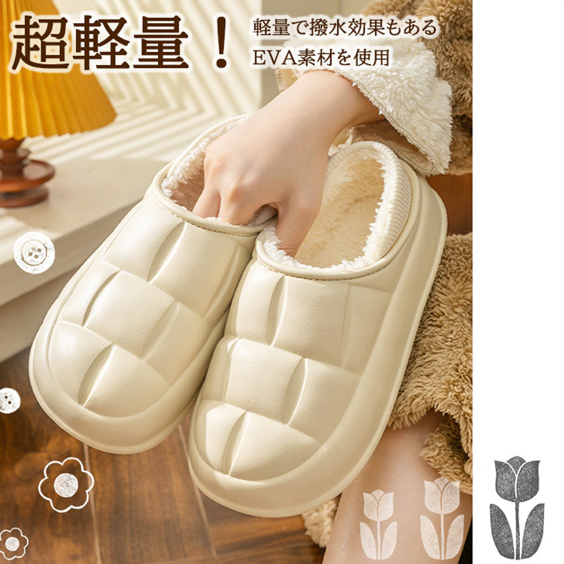 リアルスタイル REAL STYLE 沙灘拖鞋 女士 厚底 毛絨 鞋子 懶人鞋 拖鞋 冬季 外穿 室內 有跟 鞋面鞋 輕量 防寒 保暖 暖和