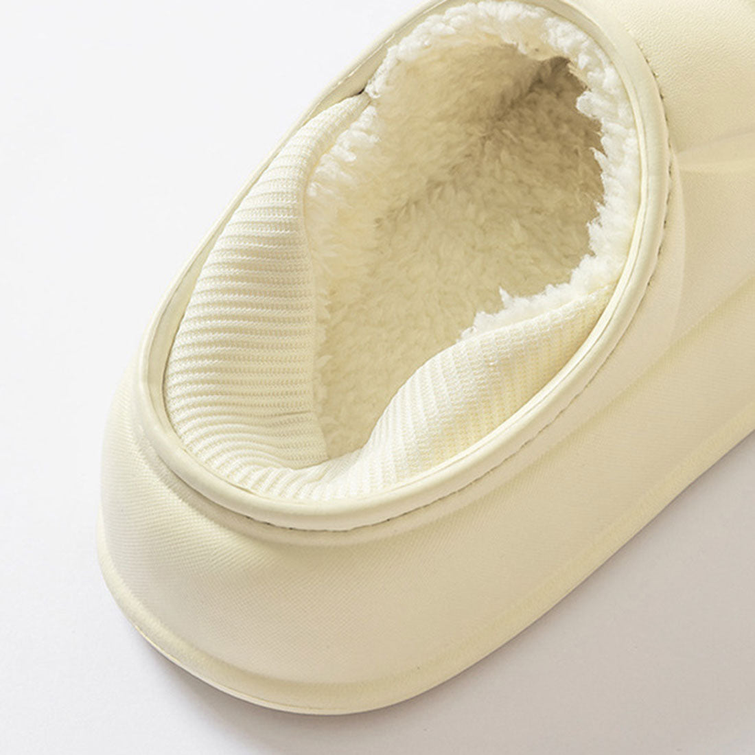 リアルスタイル REAL STYLE 沙灘拖鞋 女士 厚底 毛絨 鞋子 懶人鞋 拖鞋 冬季 外穿 室內 有跟 鞋面鞋 輕量 防寒 保暖 暖和