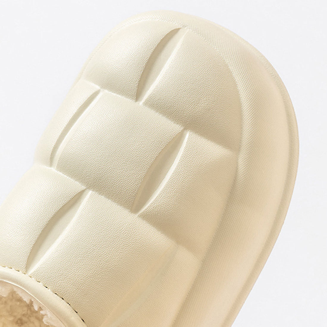 リアルスタイル REAL STYLE 沙灘拖鞋 女士 厚底 毛絨 鞋子 懶人鞋 拖鞋 冬季 外穿 室內 有跟 鞋面鞋 輕量 防寒 保暖 暖和