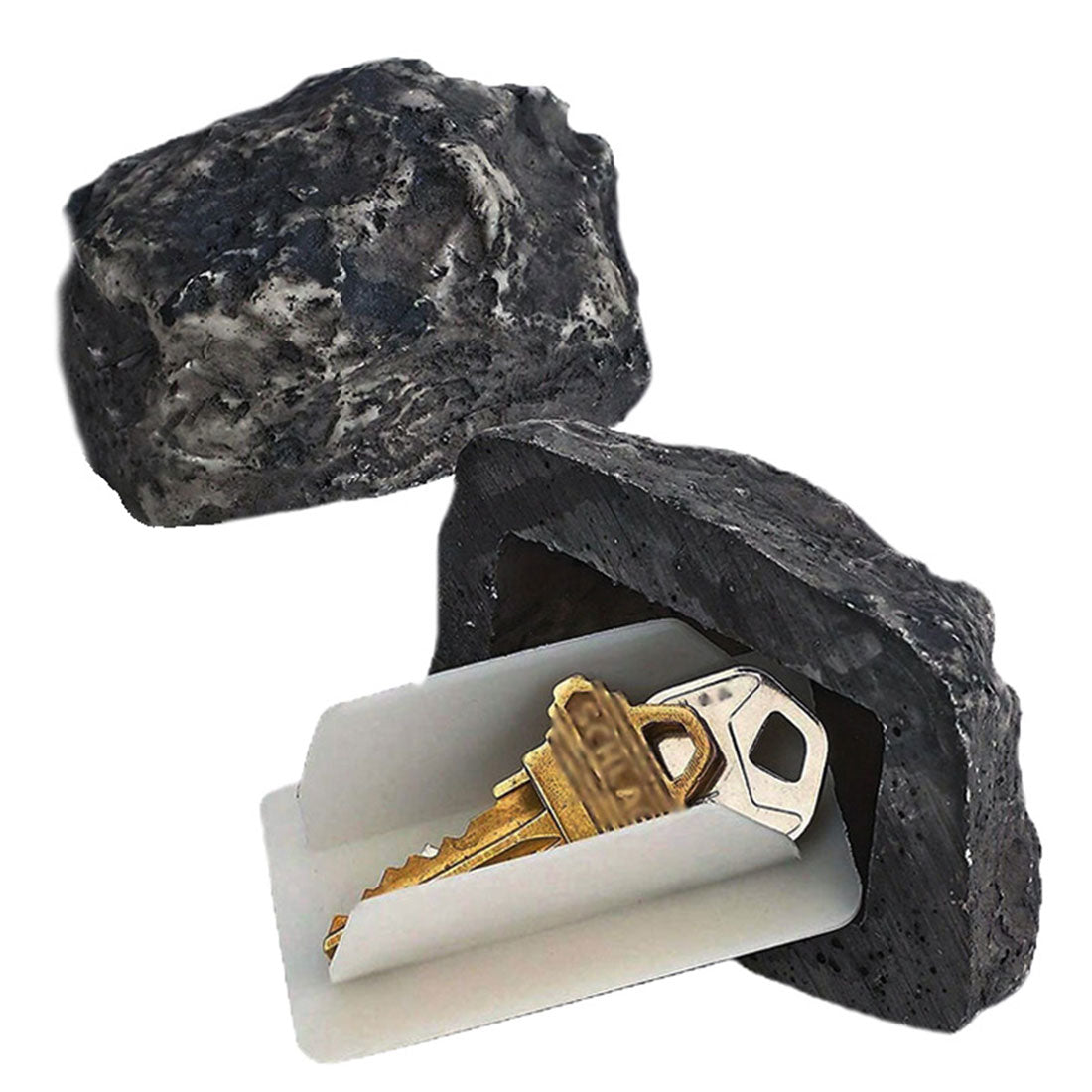 リアルスタイル REAL STYLE キーボックス 屋外 玄関 鍵隠し 石型 鍵 カギ キー 隠す カギ隠し 収納 保管 セキュリティ 防犯 グッズ 雑貨 置き鍵 庭 インテリア,石