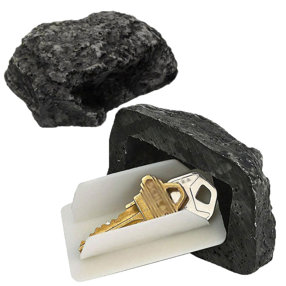 リアルスタイル REAL STYLE キーボックス 屋外 玄関 鍵隠し 石型 鍵 カギ キー 隠す カギ隠し 収納 保管 セキュリティ 防犯 グッズ 雑貨 置き鍵 庭 インテリア