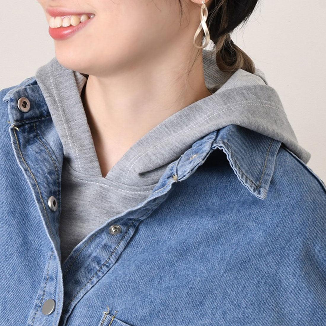 リアルスタイル REAL STYLE 付け襟 付けフード つけ襟 レディース 巴拉克拉瓦 內搭 連帽衫 白 黑色 灰色 薄款 春夏 秋冬 重疊穿搭 層次感 時尚 素色