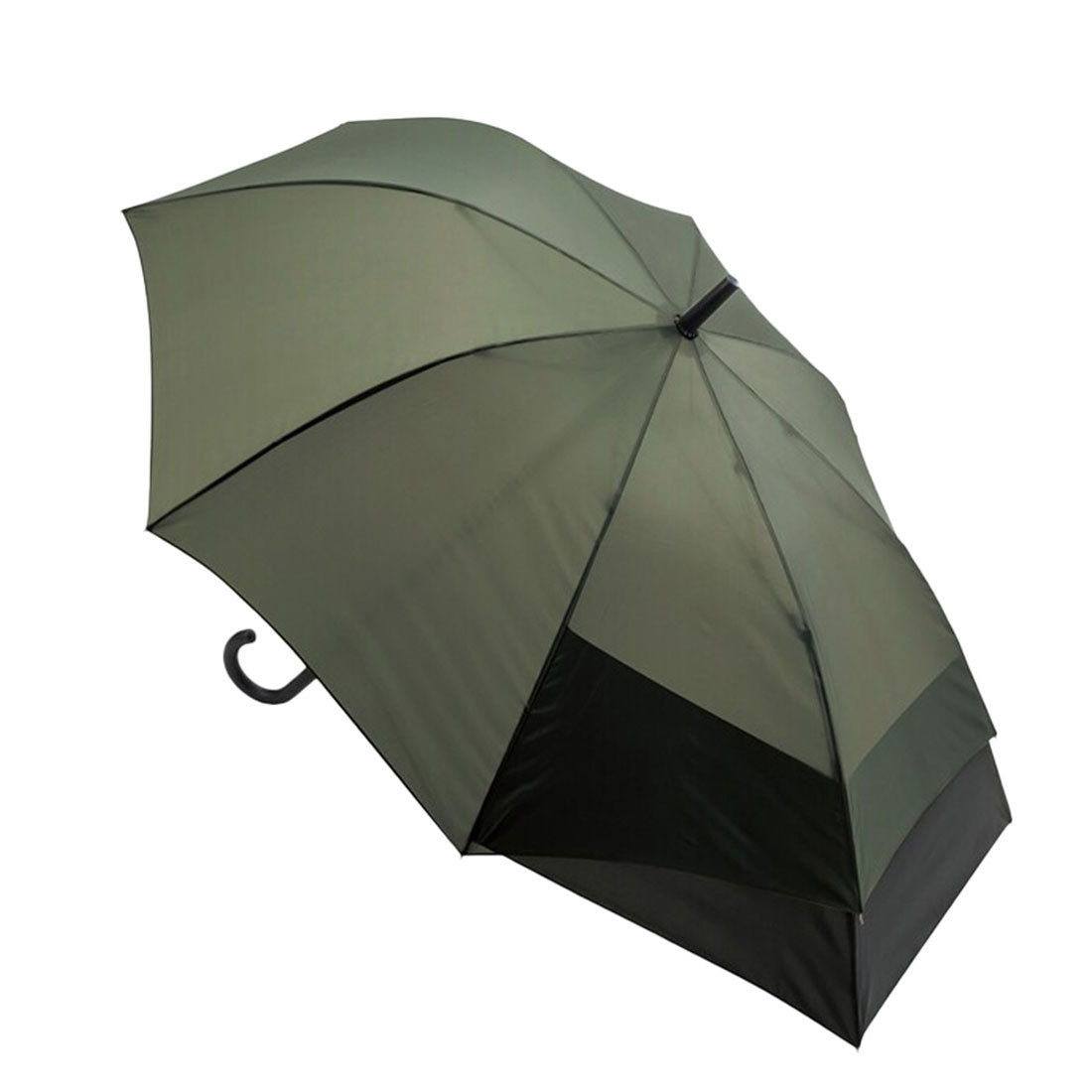 Real Style Umbrella for Men, Back Protect Jump Umbrella, Extended Back Umbrella, Long Umbrella, Rain Umbrella, 60cm, Water-Resistant, Durable, Lightweight, 8 Ribs, Commuting, Schooling, One-Touch, Rain Protection