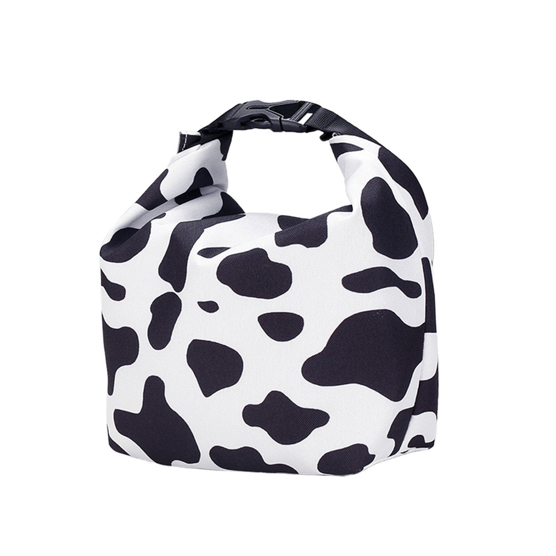 リアルスタイル REAL STYLE ランチバッグ 保冷バッグ お弁当 軽い 保冷 保温 ポーチ ミニ 小さい 子供 キッズ 大人 ママ 仕事 学校 おしゃれ 水筒 撥水 総柄 (ウシ) ウシ