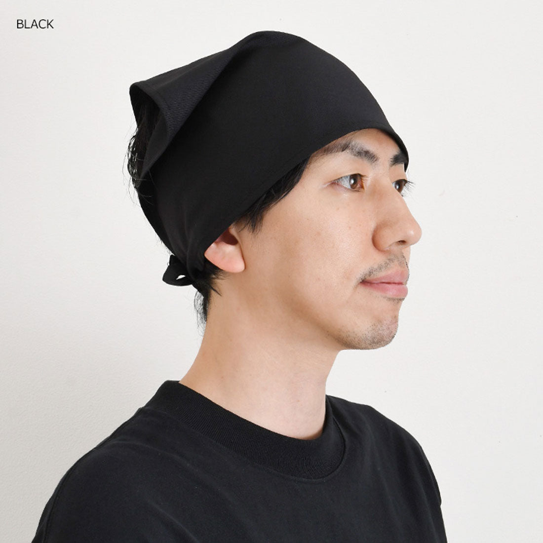 リアルスタイル REAL STYLE 三角巾 おしゃれ 子供 大人 黒 メンズ レディース バンダナ 学校 料理 キッチン エプロン 保育士 綿混 調理実習 紐 簡単 無地 (ホワイト) ホワイト