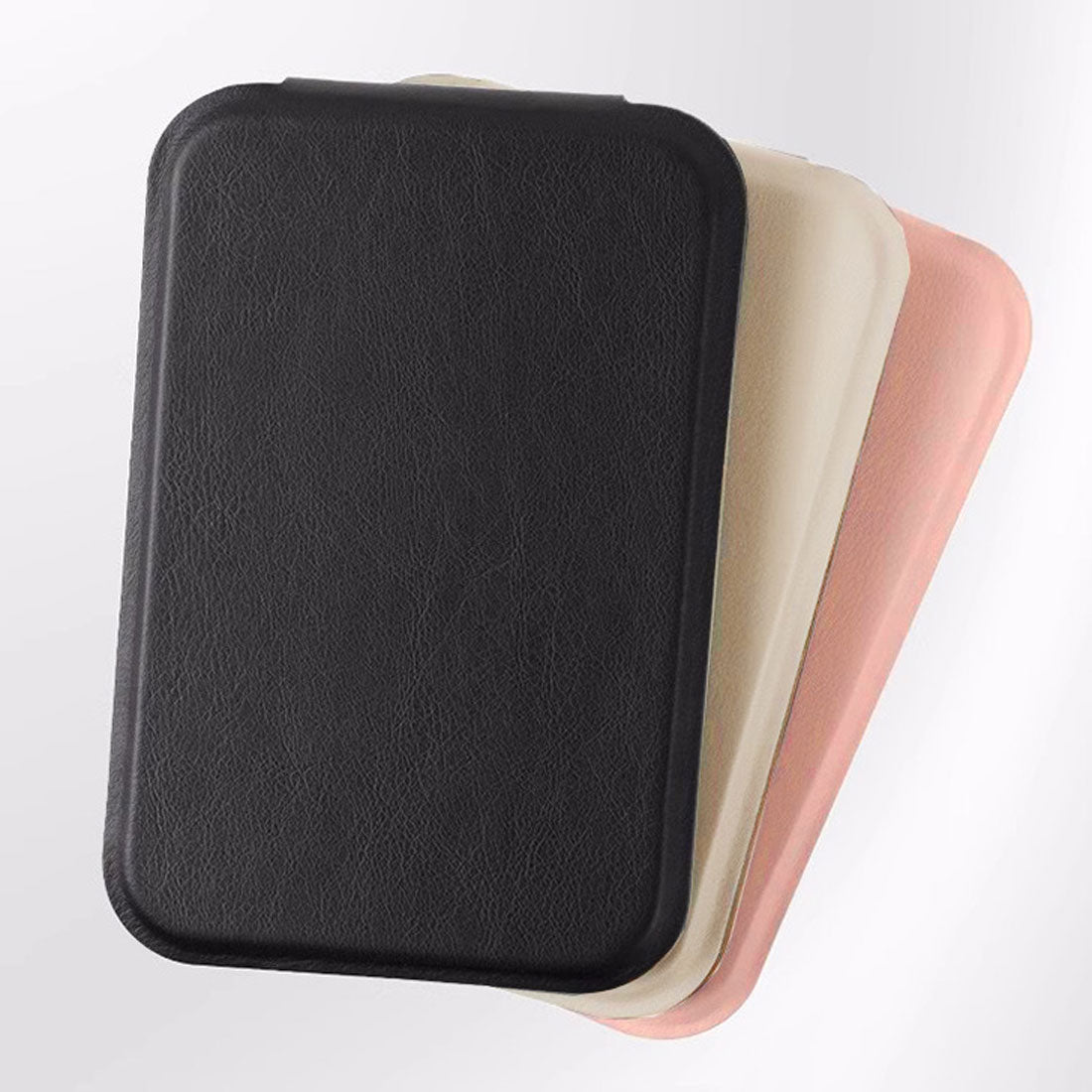 リアルスタイル REAL STYLE コンパクトミラー 卓上ミラー 鏡 折りたたみ おしゃれ 化粧 メイク 小さい 持ち運び 携帯 スタンド 収納 角度調整 調節 フレームレス (アイボリー) アイボリー