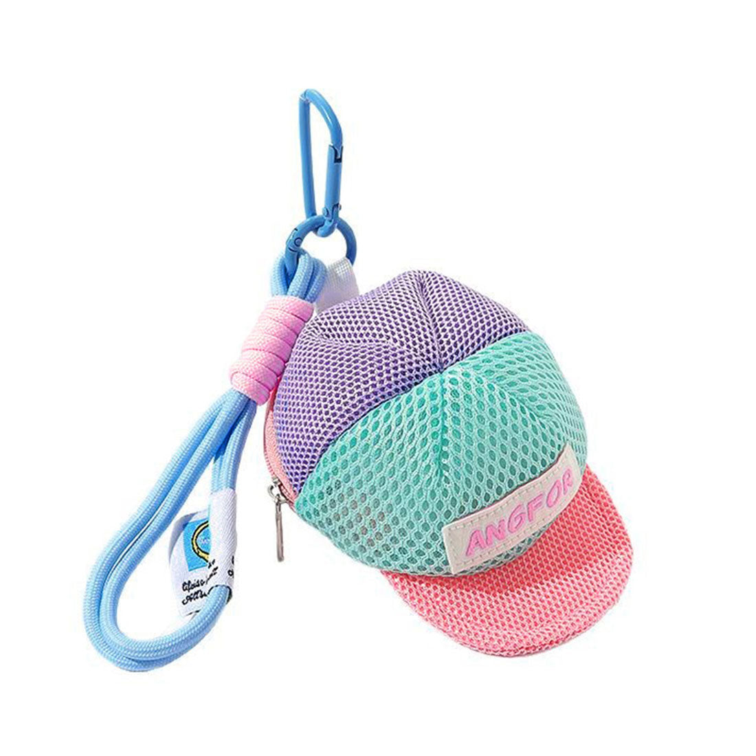 リアルスタイル REAL STYLE チャーム キーホルダー バッグアクセサリー ポーチ 小物入れ レディース メンズ キッズ 子供 イヤホンケース メッシュ キャップ型 おしゃれ (B) B