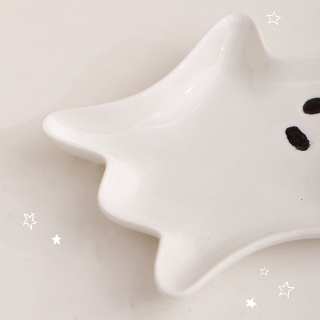 リアルスタイル REAL STYLE ハロウィン 飾り アクセサリートレイ トレーおばけ オバケ 陶器 アクセサリーケース 小物置き おしゃれ ピアス ネックレス リング 鍵 (ホワイト) ホワイト