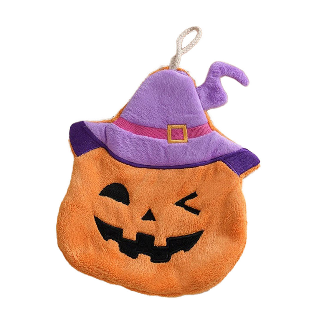 リアルスタイル REAL STYLE ハロウィン かぼちゃ キッチンタオル 飾り 布巾 ふきん 北欧 仮装 コスプレ 子供 食器 台拭き 手拭き クロス 吸水 保育園 パンプキン (魔法使い) 魔法使い