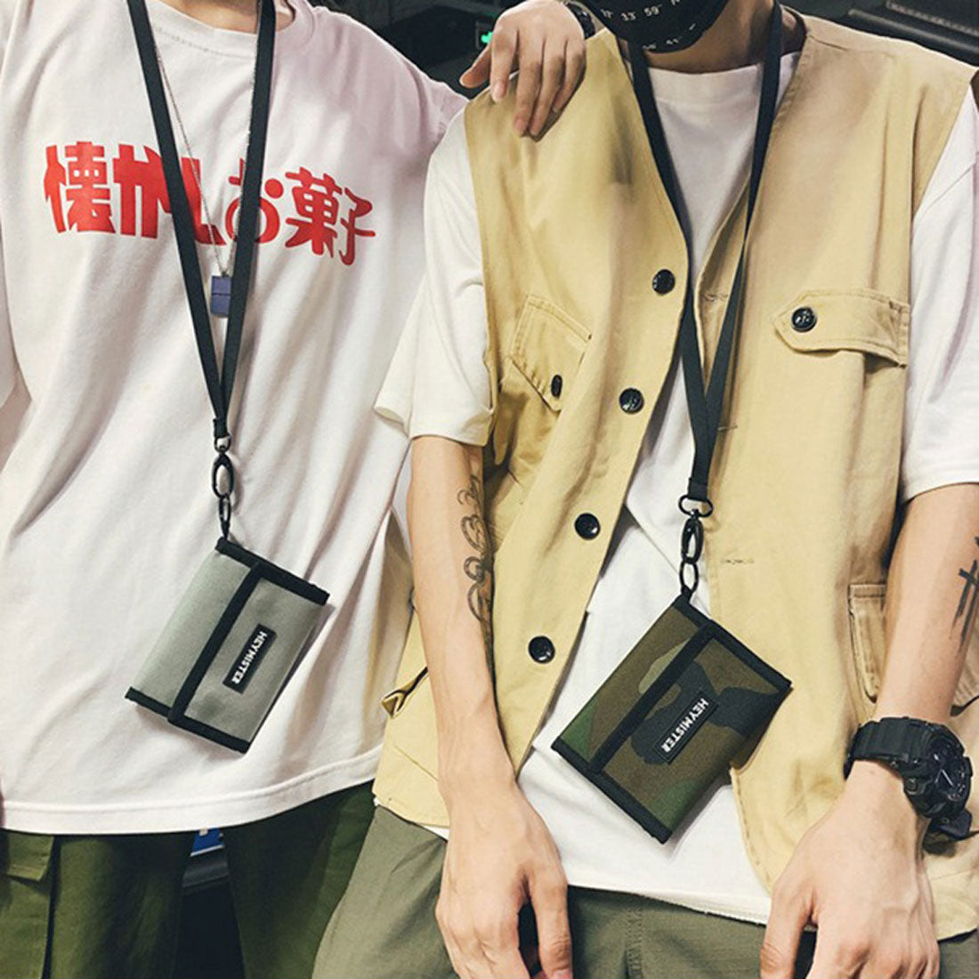 リアルスタイル REAL STYLE ミニ財布 キッズ財布 男子 三つ折り 紐付き 首かけ 子供 子ども用 ひも ストラップ ミニ スポーツ (レッド) レッド