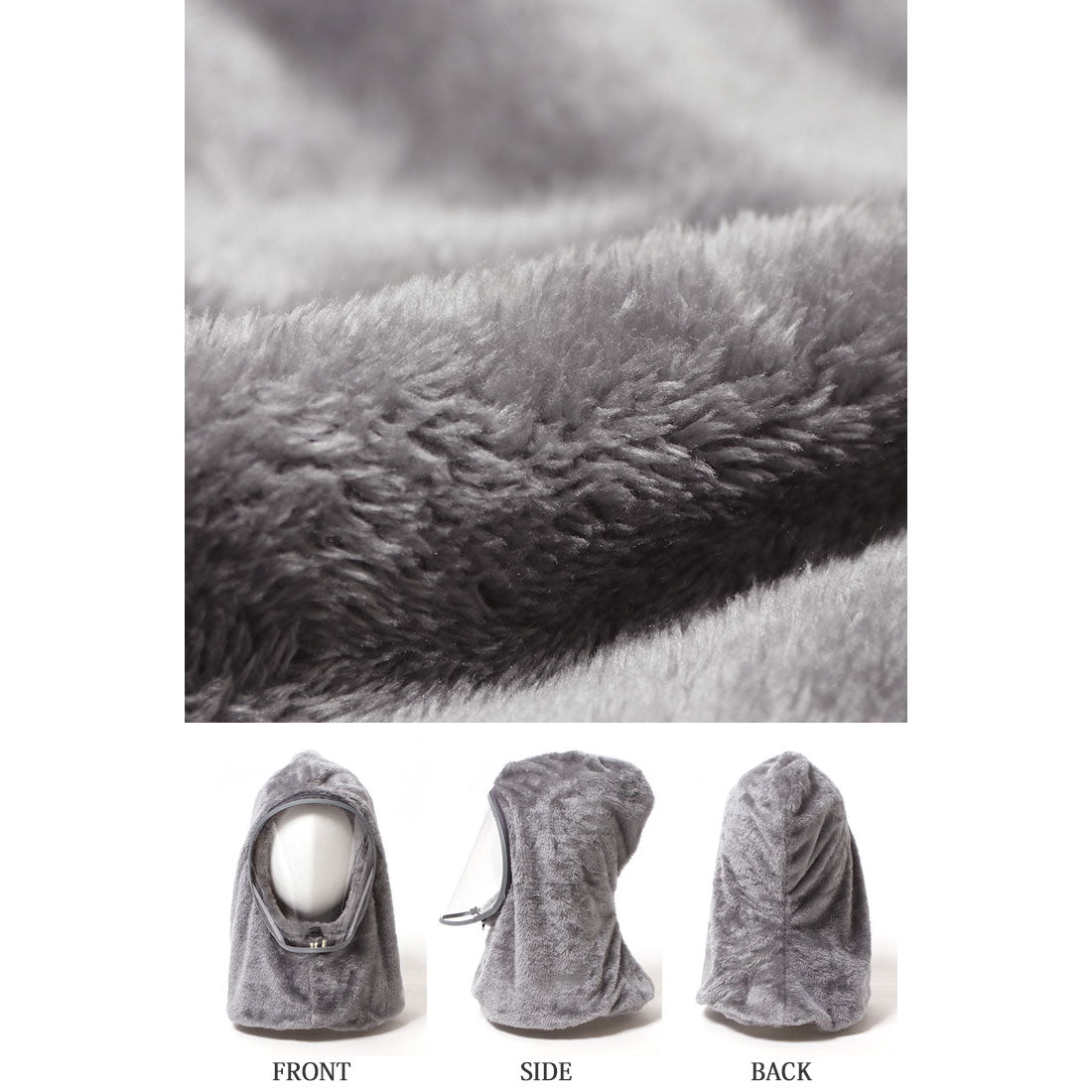 リアルスタイル REAL STYLE バラクラバ フードネックウォーマー 防寒 おしゃれ 冬用 レディース メンズ もこもこ 暖かい スヌード バイク 自転車 マスク フェイス