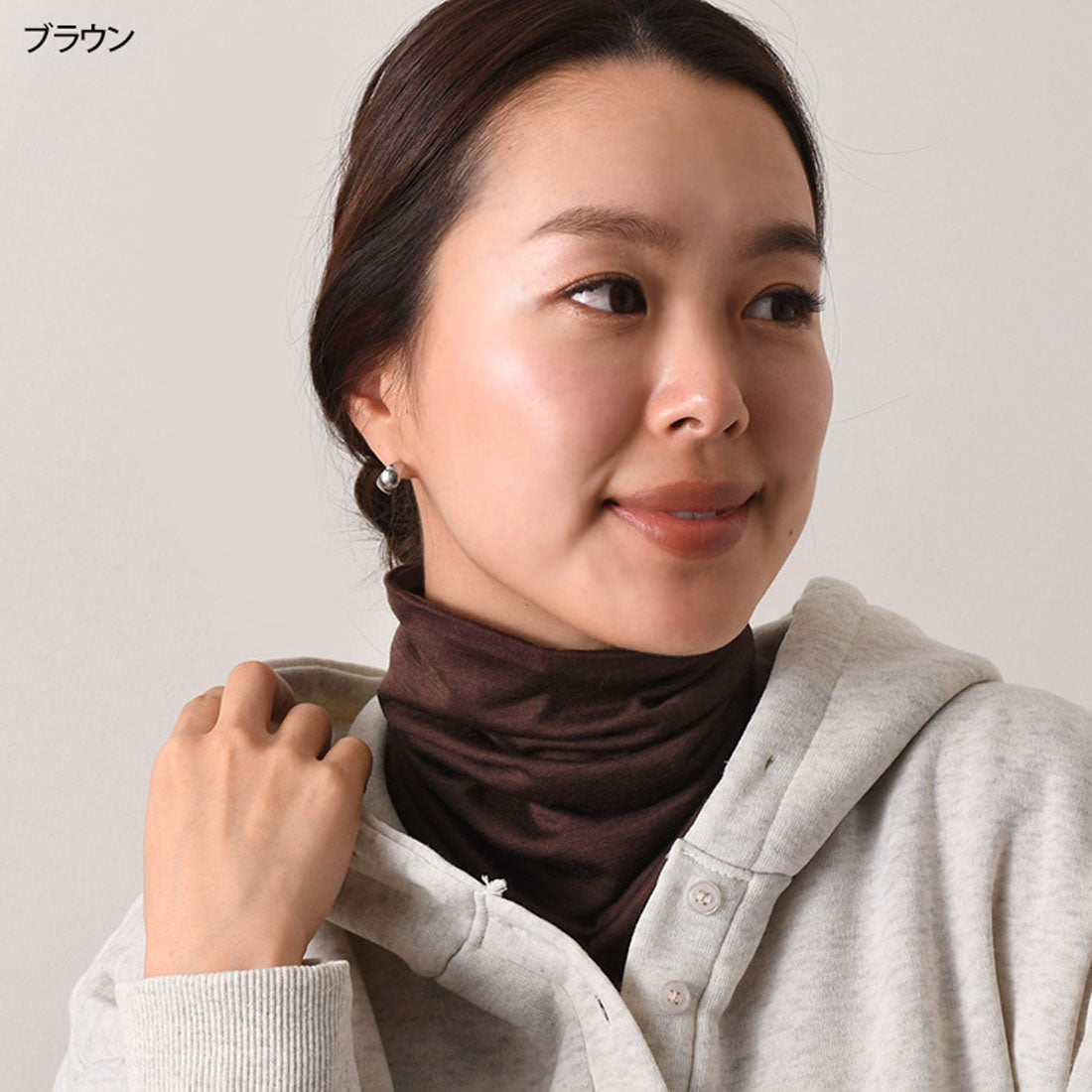 リアルスタイル REAL STYLE ネックカバー ネックウォーマー 冬 レディース UV おしゃれ スヌード 薄手 防寒 付け襟 ハイネック ゴルフ 首 暖かい ウール100%