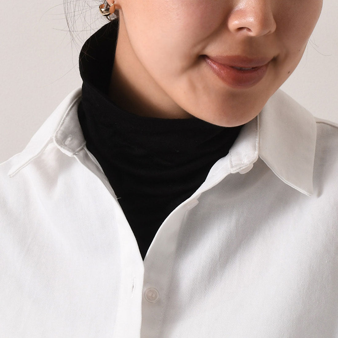 リアルスタイル REAL STYLE ネックカバー ネックウォーマー 冬 レディース UV おしゃれ スヌード 薄手 防寒 付け襟 ハイネック ゴルフ 首 暖かい ウール100%