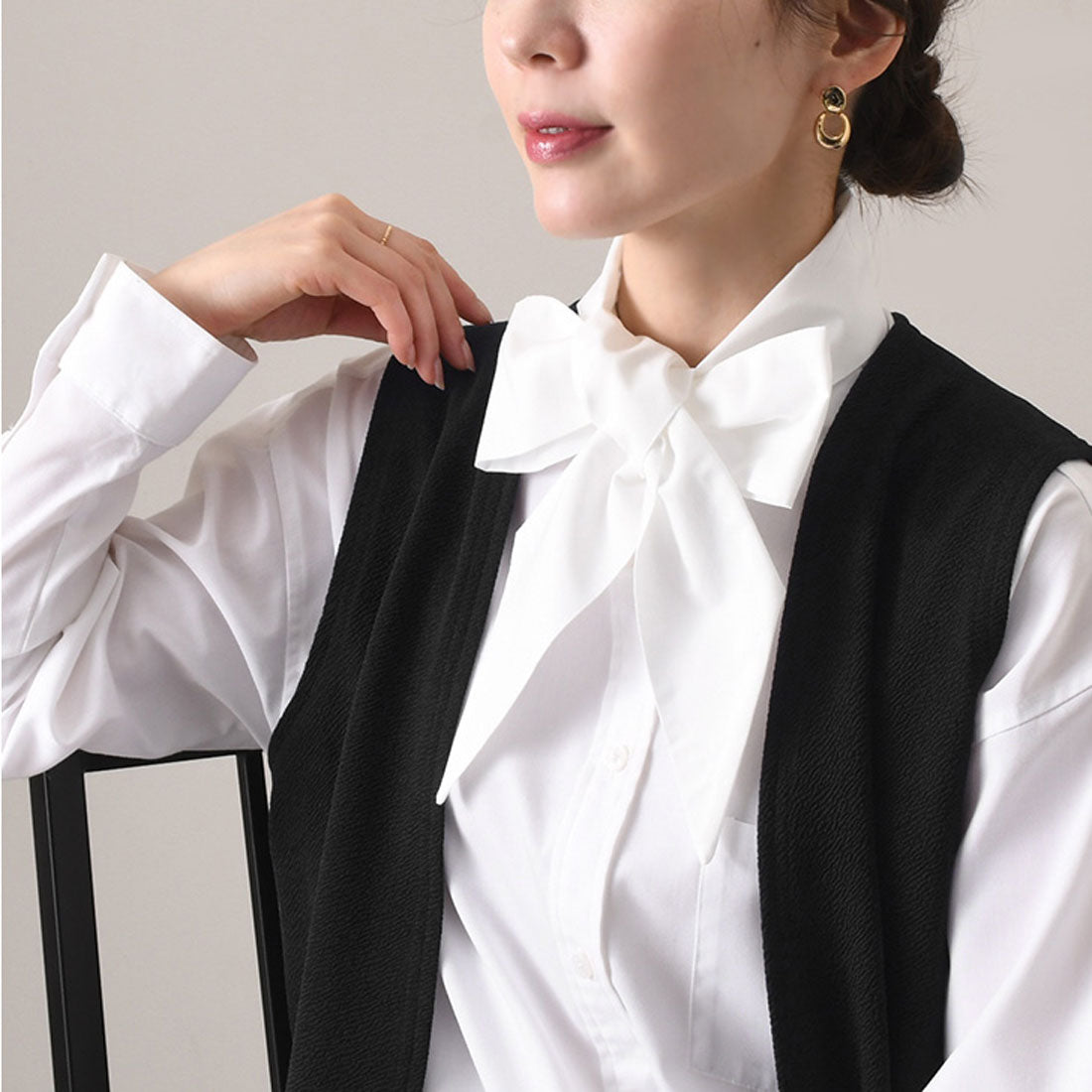 Real Style Ribbon Tie Ribbon Only Scarf Tie Simple Thick Ribbon Detachable Collar Women's Blouse Shirt Cute Elegant Retro Goods Accessories