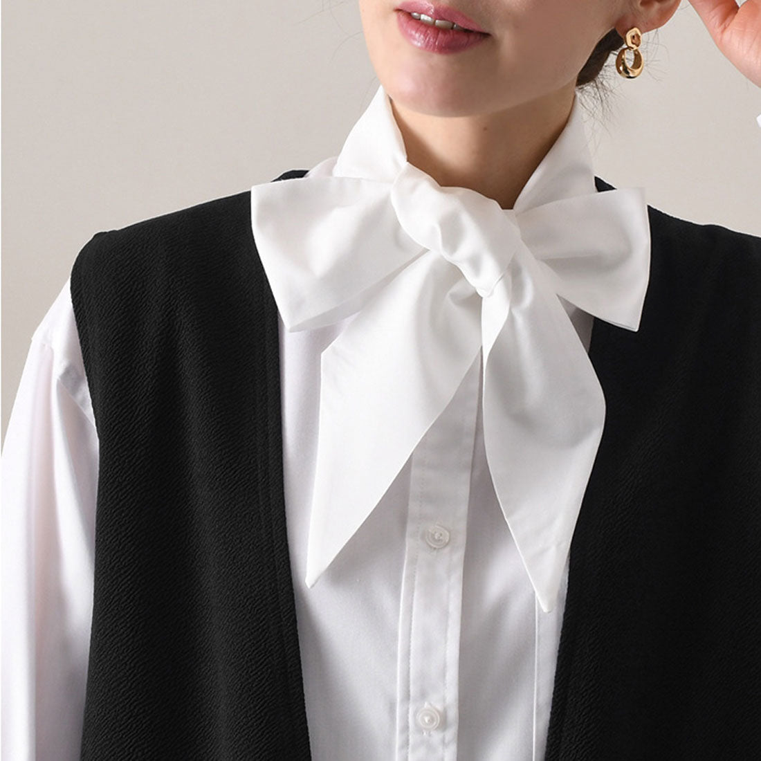 Real Style Ribbon Tie Ribbon Only Scarf Tie Simple Thick Ribbon Detachable Collar Women's Blouse Shirt Cute Elegant Retro Goods Accessories