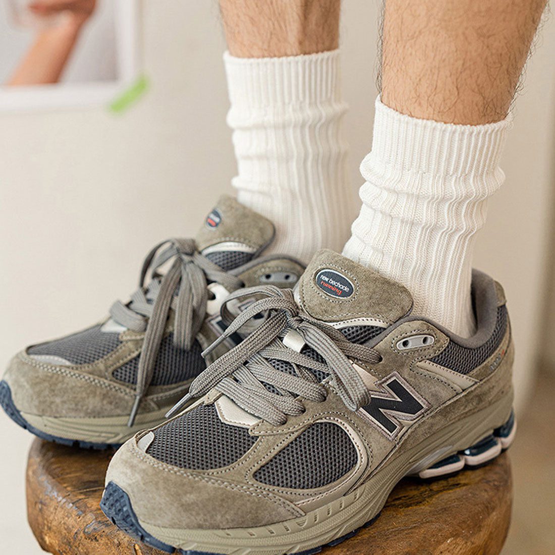 真實風格 REAL STYLE 襪子 圓筒襪 男士 成人 厚款 棉混合 白色 黑色 時尚 商務 學校 休閒 正式 條紋 男性 紳士 素色 冬季 大尺碼