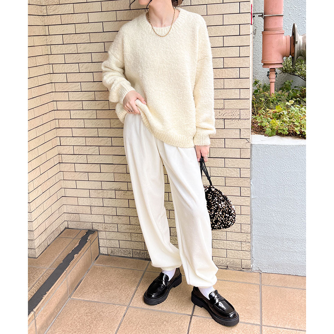 リアルスタイル REAL STYLE ジョガーパンツ レディース コーデュロイ 秋 冬 暖かい 防寒 寒さ対策 柔らかい ウエストゴム 伸縮性 かわいい 通勤 通学 部屋着 楽ちん