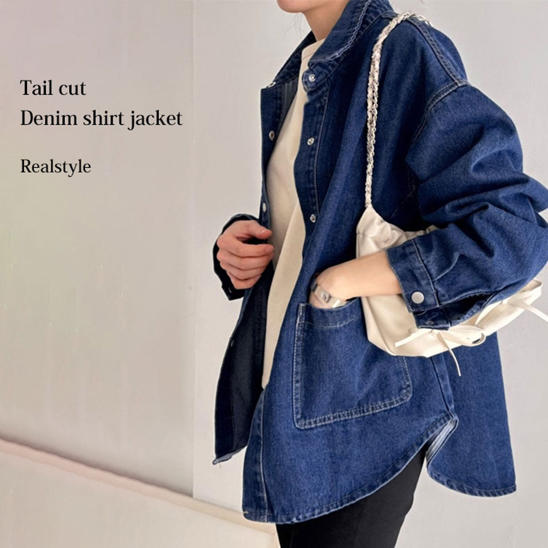 リアルスタイル REAL STYLE デニムジャケット レディース アウター Gジャン 薄手 長袖 羽織り 上着 シャツ おしゃれ 春 秋 冬 大きめ 通勤 通学 お出かけ 旅行