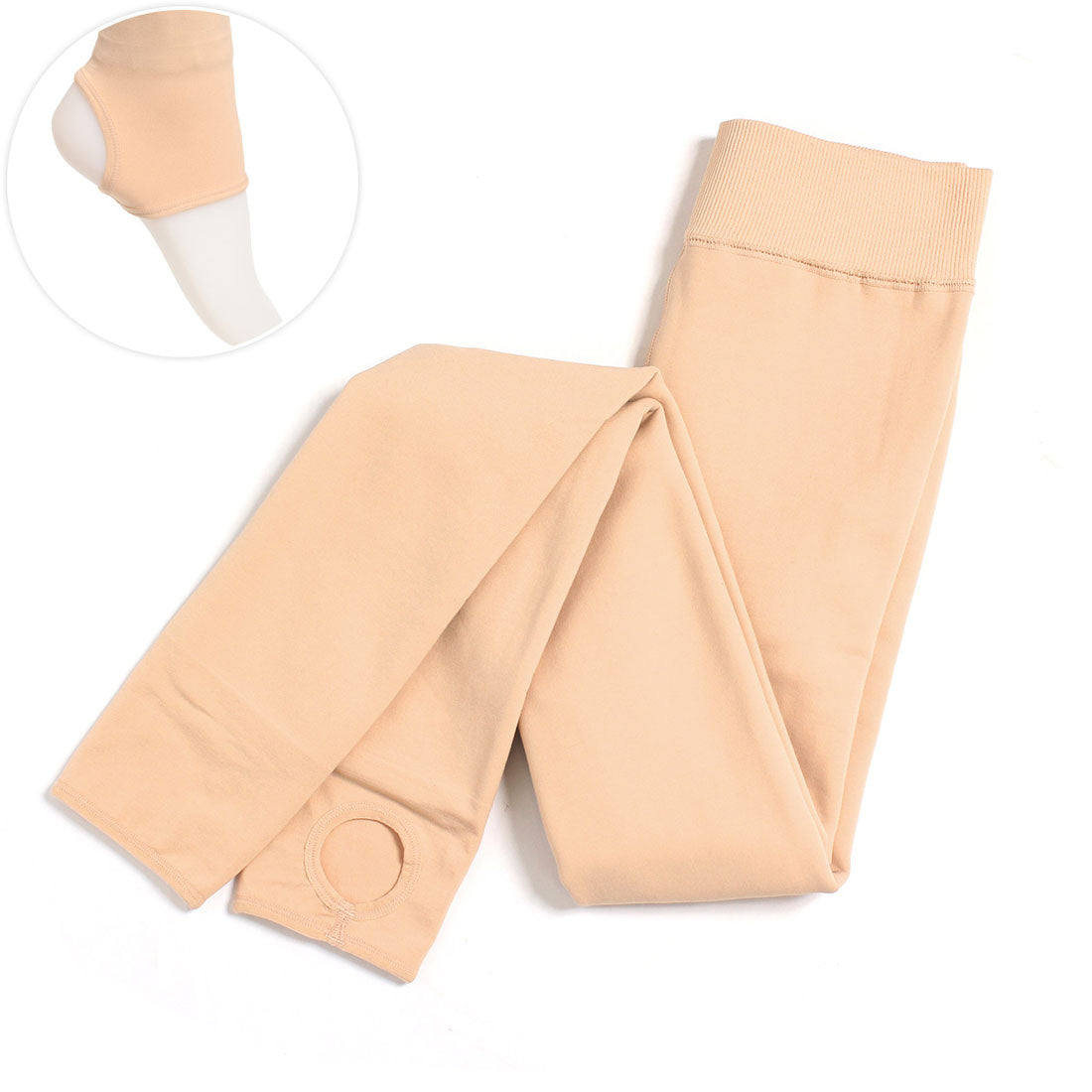 Real Style Fake Tights Skin Color Fleece Lined beige black Women's Tights Stockings Leggings 300 Denier Winter Thick Warm Cold-Resistant Underwear Water-Repellent