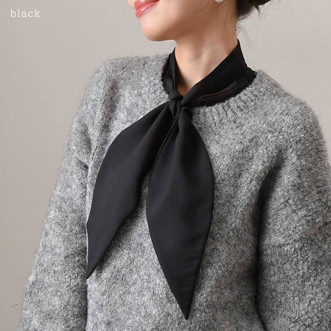 リアルスタイル REAL STYLE 付け襟 つけ襟 レディース 白 黑色 立領 內搭 蝴蝶結 緞帶 圍巾 襯衫 重疊穿搭 百搭 時尚 可愛
