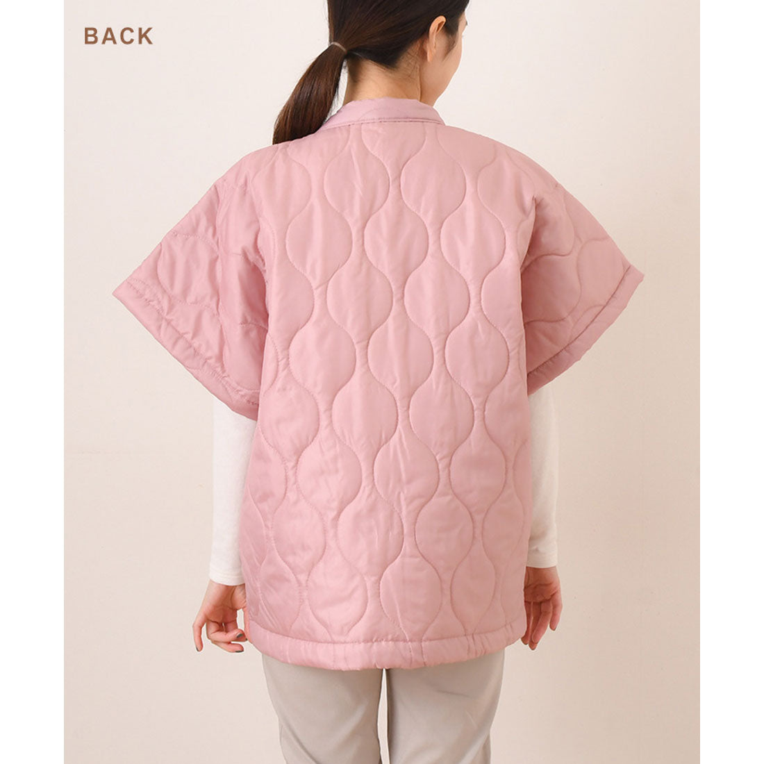 リアルスタイル REAL STYLE はんてん 羽織 袖なし レディース メンズ おしゃれ 半纏 半てん 半天 袢纏 防寒 冬 やっこ 暖かい 中綿 半袖 薄手 軽量 綿入り 綿入れ 半纏 羽織り 部屋着 ゆったり どてら ちゃんちゃんこ