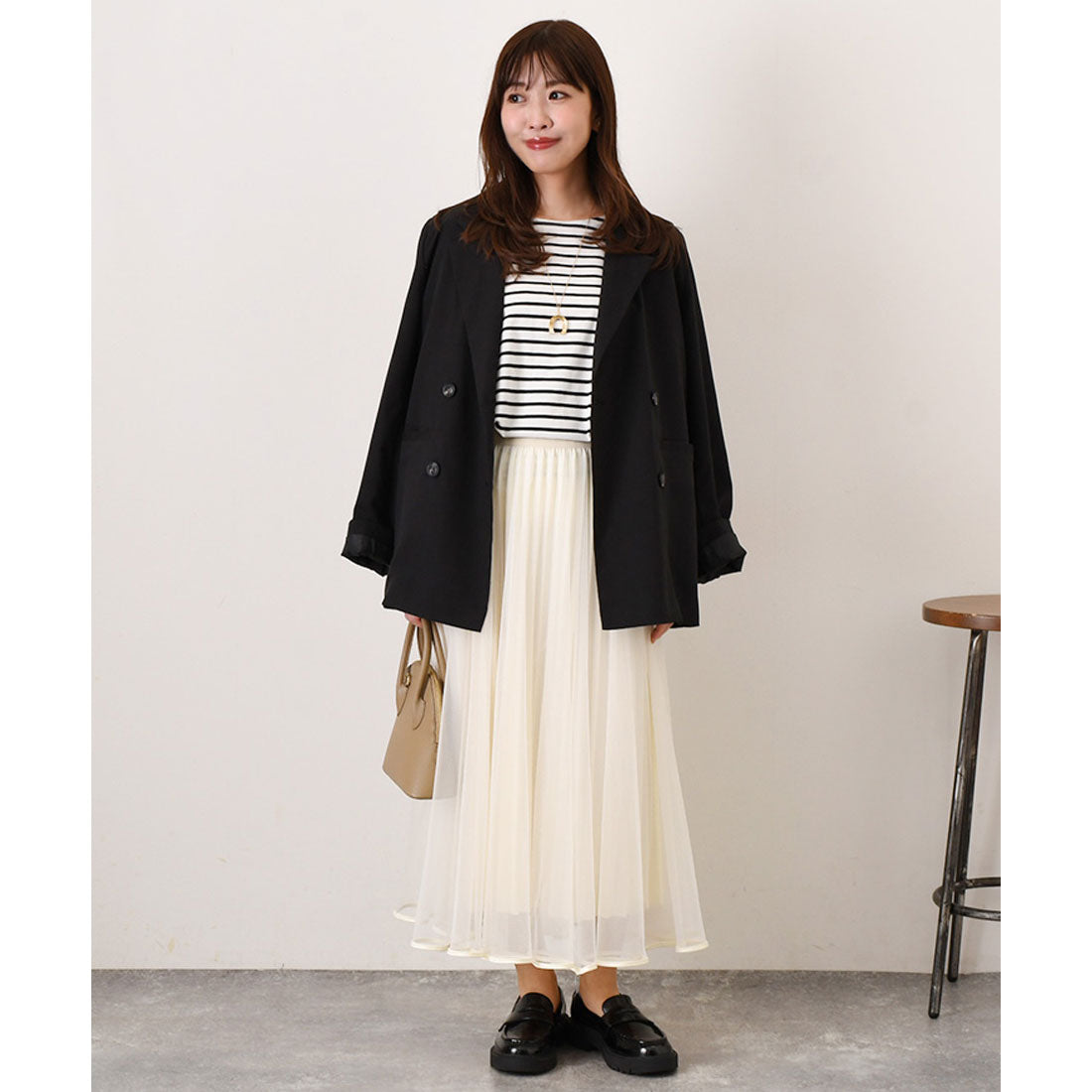 Real Style Skirt Pleats Tulle Long Women's Bottoms Elegant Spring Summer Autumn Winter Chic Sheer Transparency Office Cute Formal Korean Fashion Chinchakoria