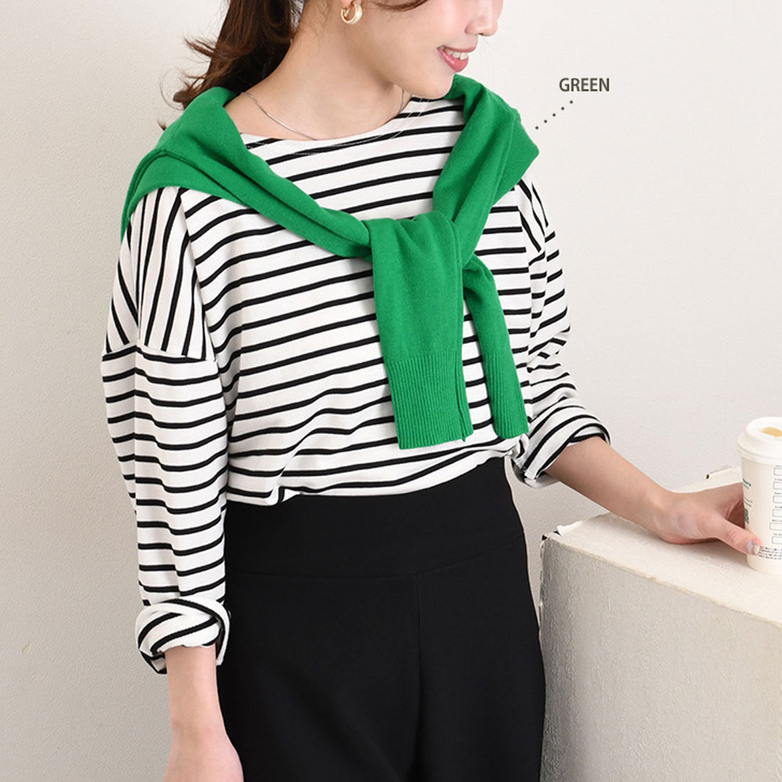 リアルスタイル REAL STYLE 開襟毛衣 女士 針織 春 秋 黑色 薄款 V領 顏色 可水洗 長袖 通勤 辦公室 學生 學校 事務 商務 簡約