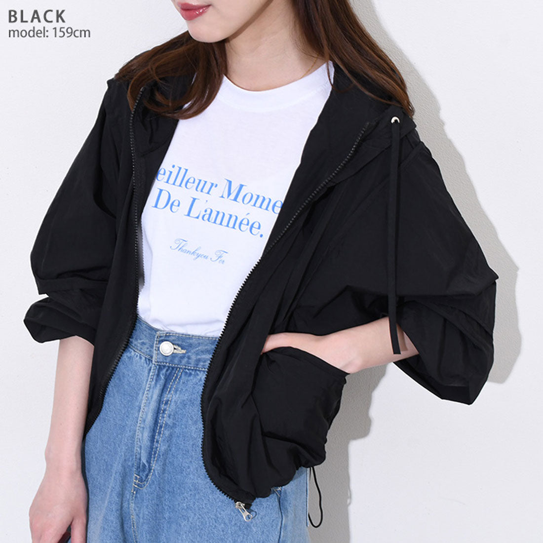 リアルスタイル REAL STYLE ブルゾン レディース 薄手 夏 春 アウター パーカー ジャンパー UVケア 日焼け 撥水 長袖 ジップ ゆったり 羽織り 上着 運動 (オフホワイト) オフホワイト