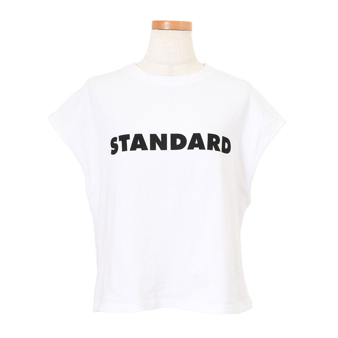 リアルスタイル REAL STYLE Tシャツ レディース 半袖 フレンチスリーブ タンクトップ 綿100% コットン ゆったり ショート丈 ロゴT カットソー トップス 薄手 韓国ファッション チンチャコリア (ホワイト) ホワイト