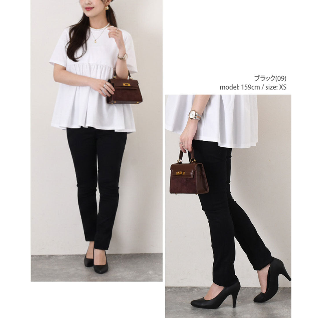 リアルスタイル REAL STYLE スキニーパンツ レディース 美脚 脚長 コットン 綿 黒 大きいサイズ 春 夏 秋 冬 細身 スリム ボトムス ズボン ウエストゴム 通年 (マスタード(44)) マスタード(44)