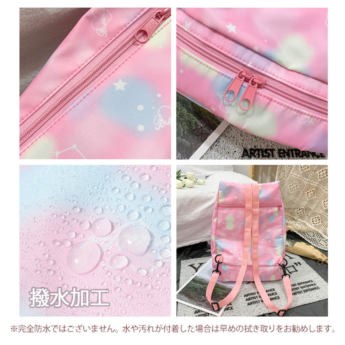 REAL STYLE Pool Bag for Kids, Boys, Girls, Elementary School, Backpack, Knapsack, Kids, Swim Bag, Nylon, Men, Summer